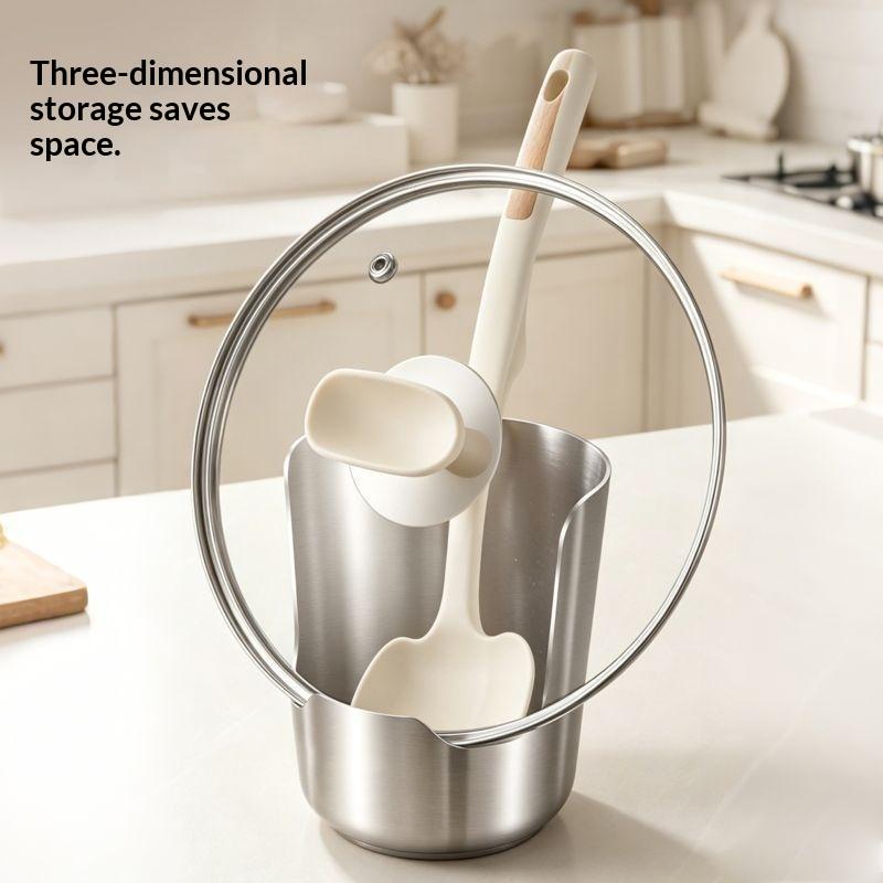 2-in-1 스테인리스 스푼 받침대 겸 냄비 뚜껑 거치 - Kitchen Gadgets Organizer 리뷰 및 가격