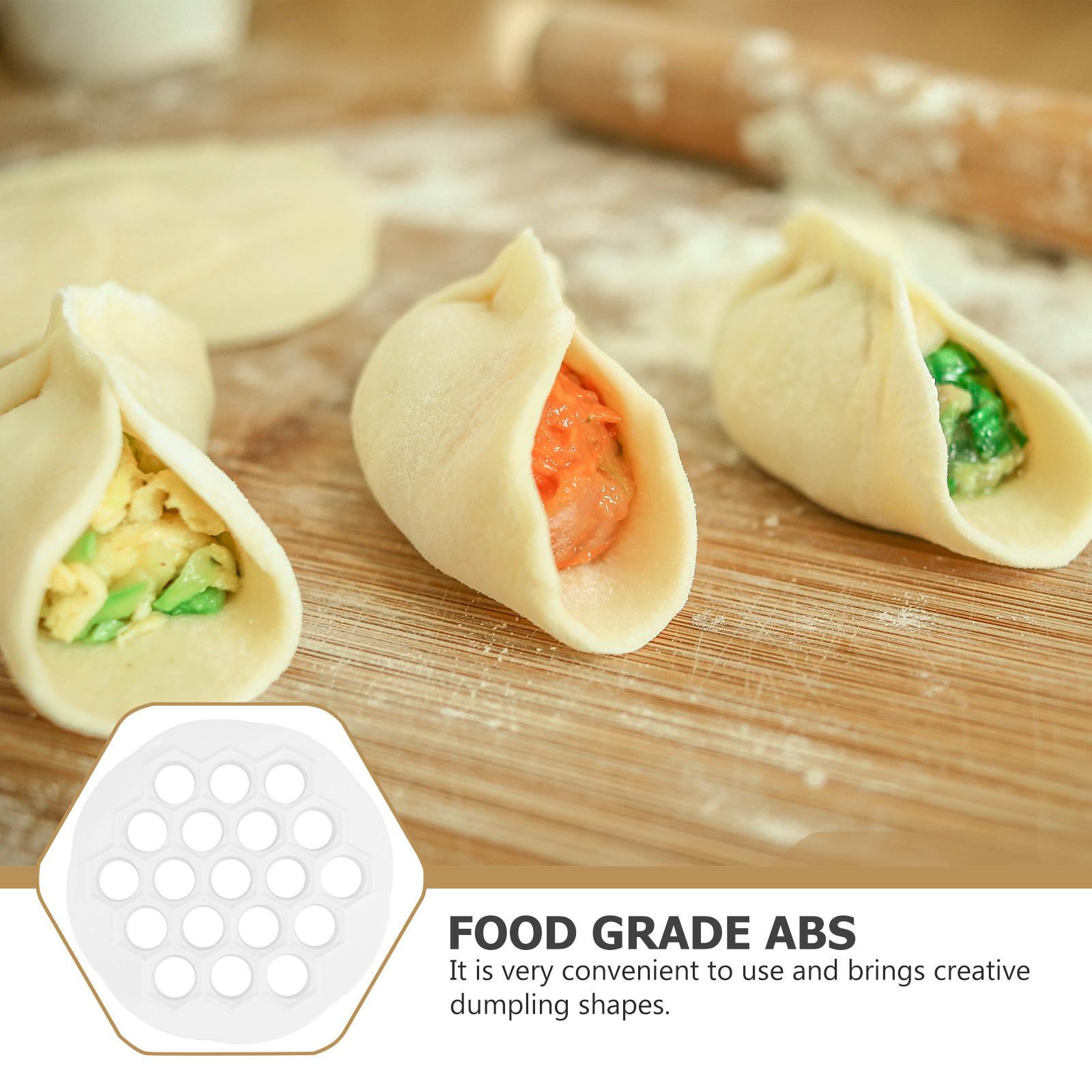 19개 구멍이 있는 만두 틀, 식품 등급 ABS 재질, - Kitchen Gadgets Dumpling Maker 리뷰 및 가격