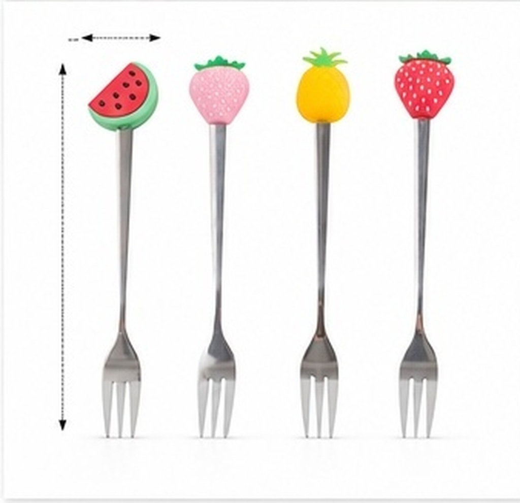 스테인리스 스틸 과일 포크 4개 세트, 튼튼한 삼발 디 - Kitchen Gadgets Gold 리뷰 및 가격