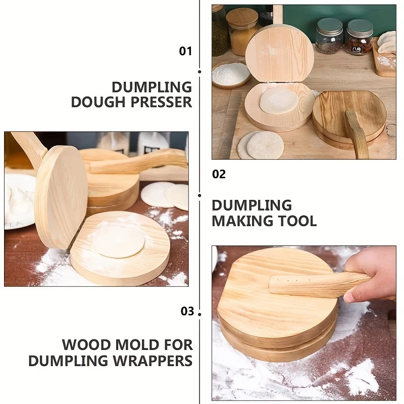 나무 재질의 수동 반죽 롤러 1개, 옥수수 또띠아 반죽 - Kitchen Gadgets Dumpling Maker 리뷰 및 가격