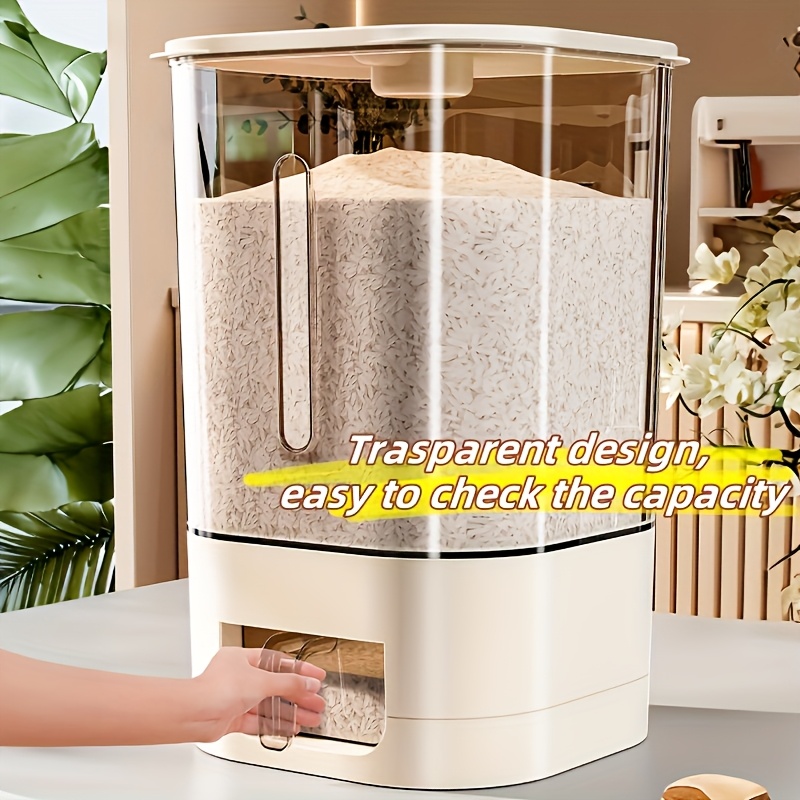 14LB 쌀 디스펜서, 뚜껑이 있는 대용량 곡물 보관  - Kitchen Gadgets Organizer 리뷰 및 가격